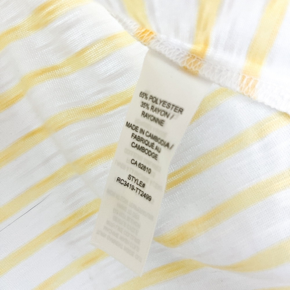 Ricki's Yellow & White Striped "Lemonade" Tee - Picture 7 of 8